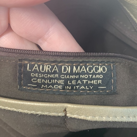 Laura Di Maggio Shiny Soft Geniune Leather Hobo - Picture 8 of 9